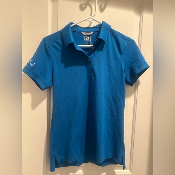 Cutter & Buck Tops - Cutter & Buck Women’s Polo Shirt DryTec Cotton in Bright Blue NWT
